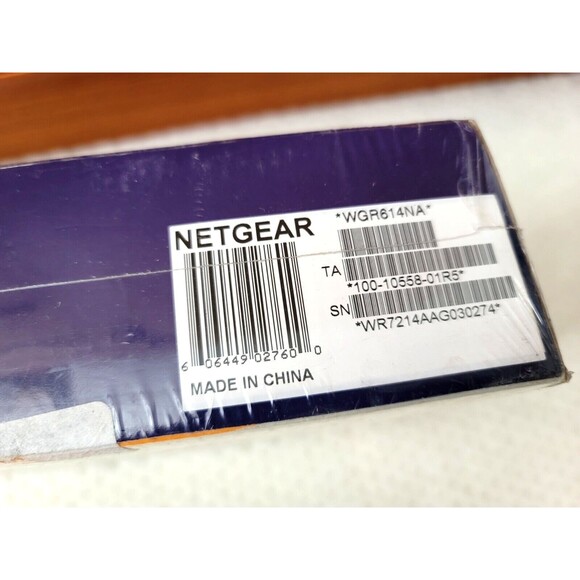 NEW SEALED NETGEAR WGR614 54 Mbps 4-Port 10/100 Wireless G Router (WGR614NA) - Picture 3 of 3